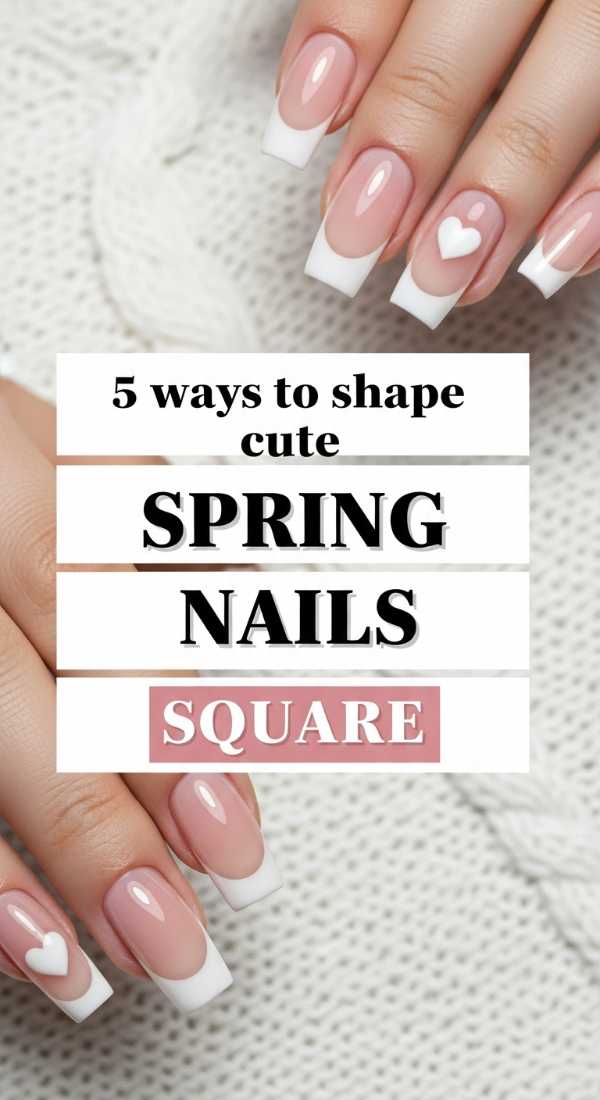 5 Ways To Shape Cute Spring Nails Square 69e780476cd97