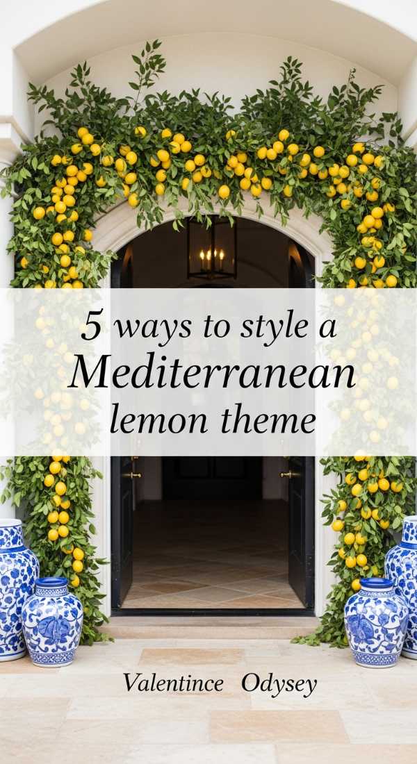 5 Ways To Style A Mediterranean Lemon Theme 69e32743a5277