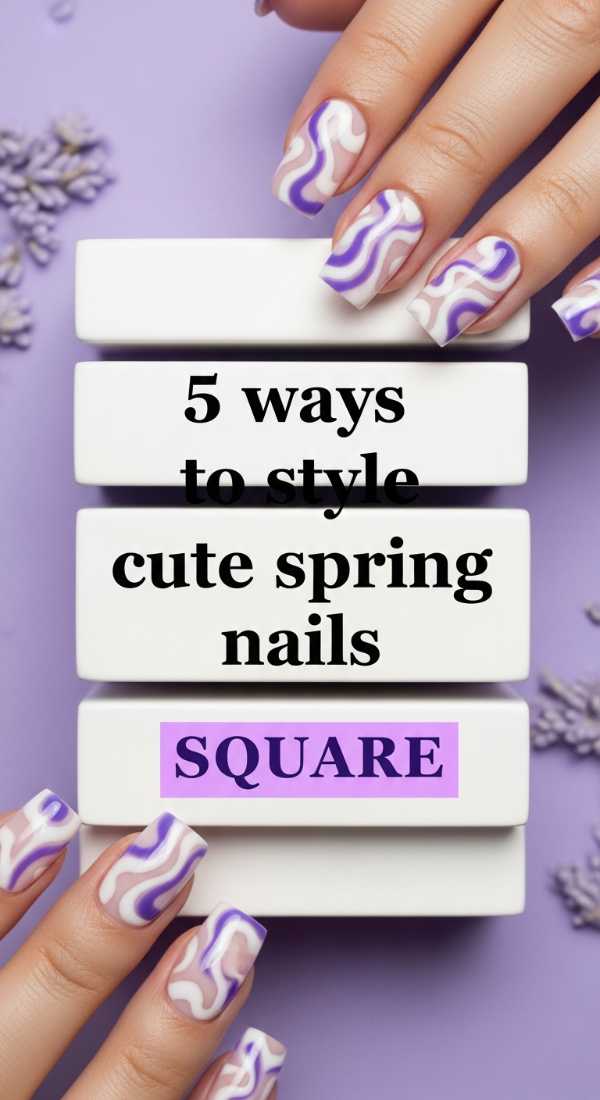 5 Ways To Style Cute Spring Nails Square 69ea69860029a