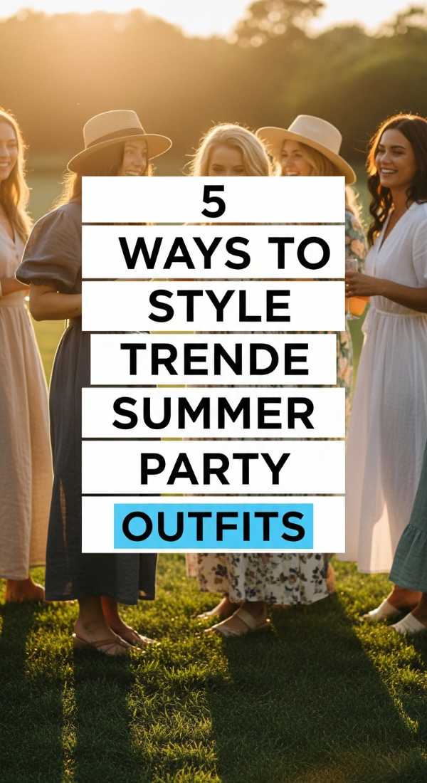 5 Ways To Style Trendy Summer Party Outfits 69e32d8cd85e1