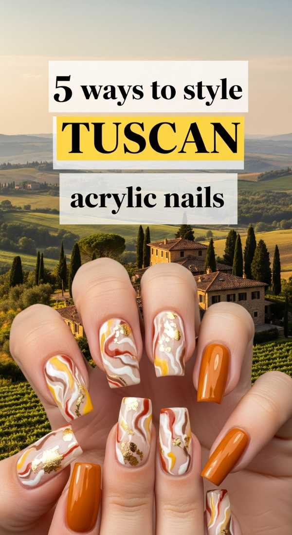 5 Ways To Style Tuscan Acrylic Nails 69e759a21033f