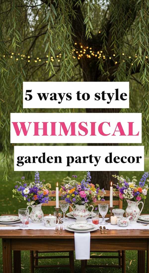 5 Ways To Style Whimsical Garden Party Decor 69e32c4cd0e60