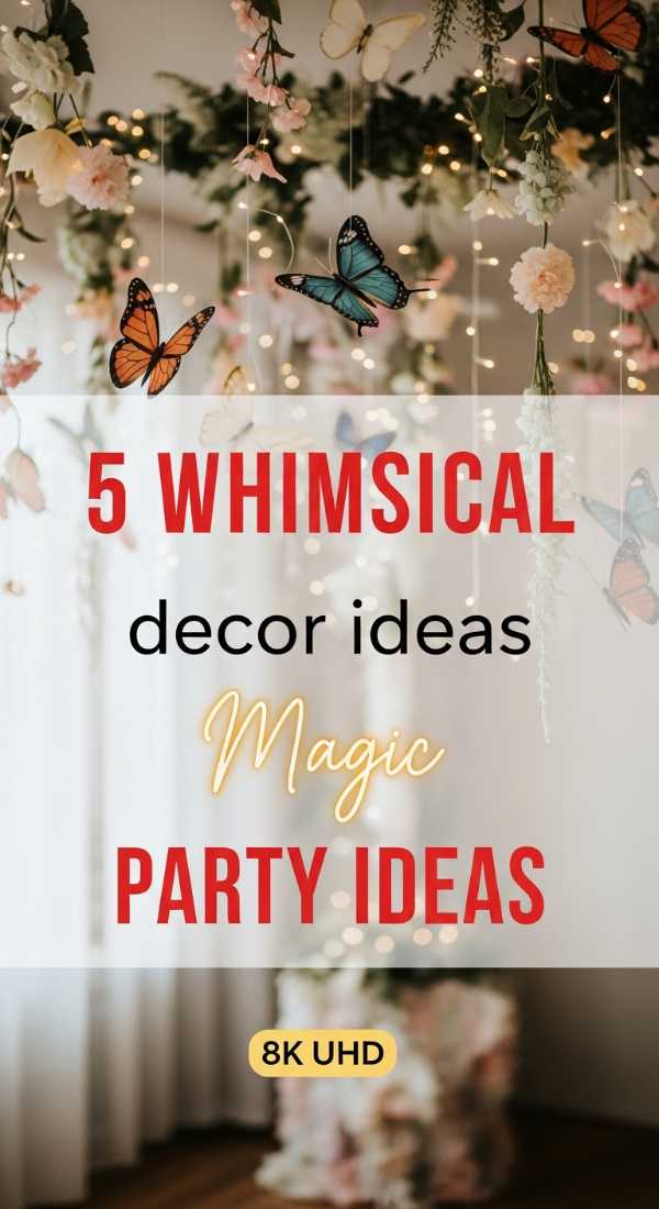 5 Whimsical Party Decor Ideas For A Dream Event 69e605cca545f