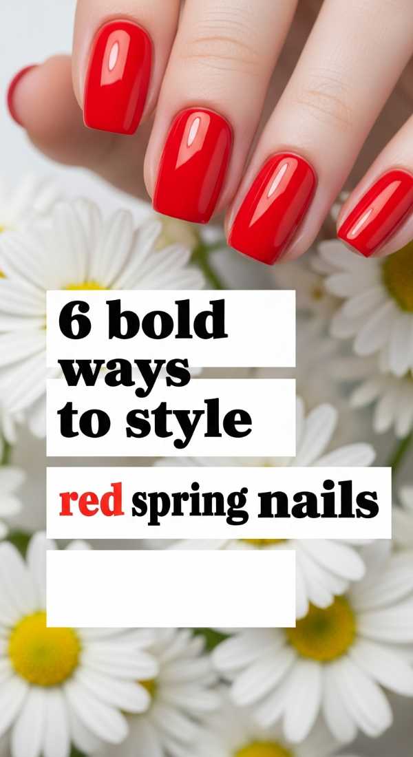 6 Bold Ways To Style Red Spring Nails 69e3c07095314