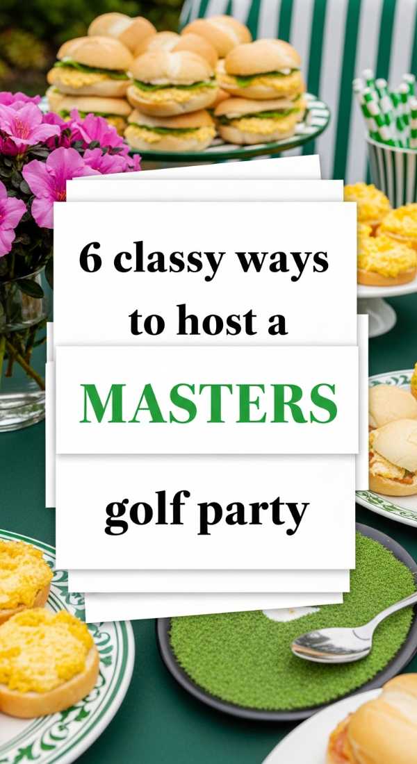 6 Classy Ways To Host A Masters Golf Party 69eb961c02869