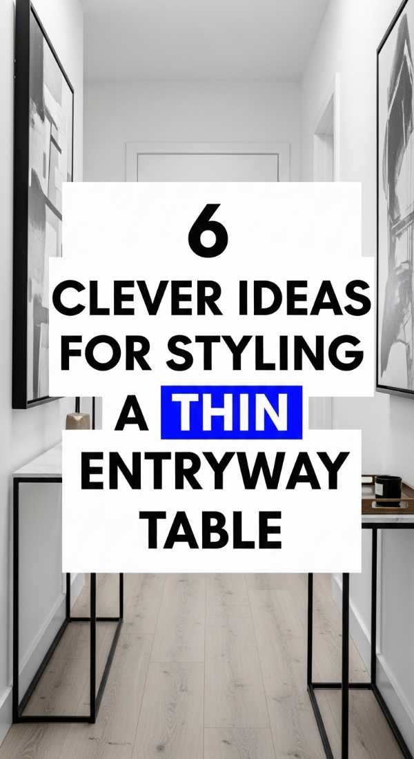 6 Clever Ideas For Styling A Thin Entryway Table 69f0ed90a00d6
