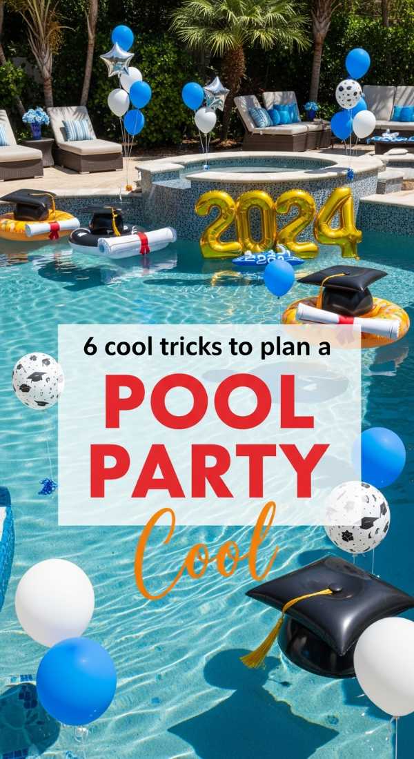 6 Cool Tricks To Plan A Pool Graduation Party 69ee4b515c965