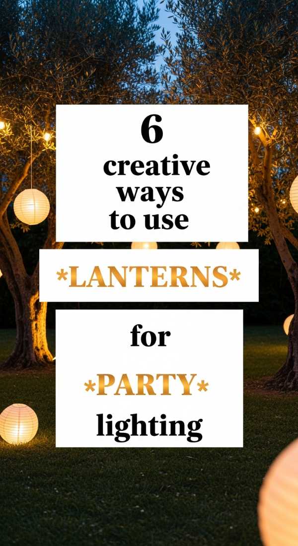 6 Creative Ways To Use Lanterns For Party Lighting 69e9fe654c048