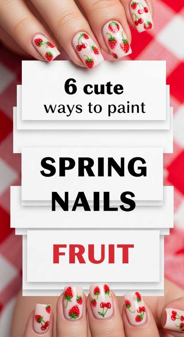 6 Cute Ways To Paint Spring Nails Fruit 69e3c1dd64202