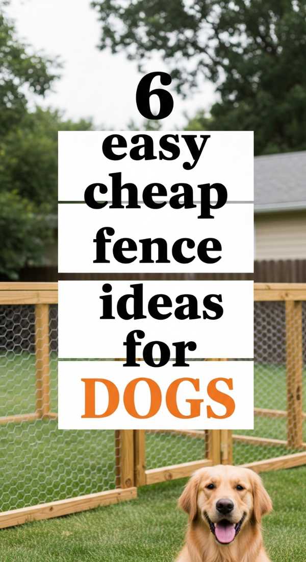 6 Easy Cheap Fence Ideas For Dogs 69f0ed8945c70