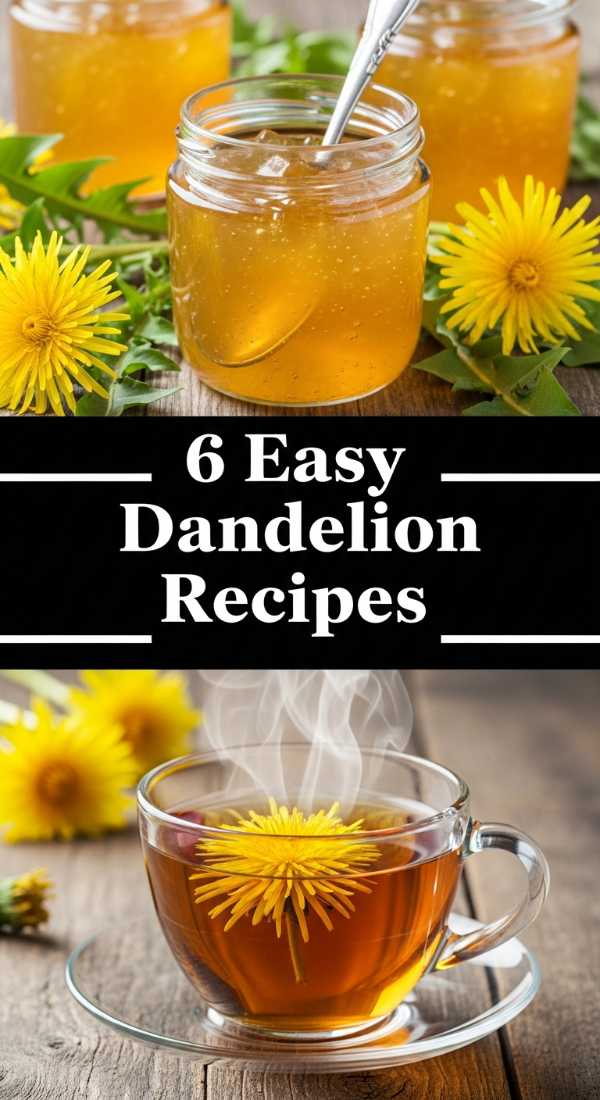 6 Easy Dandelion Recipes For Your Garden Step By Step Guide 69f2539e8c103