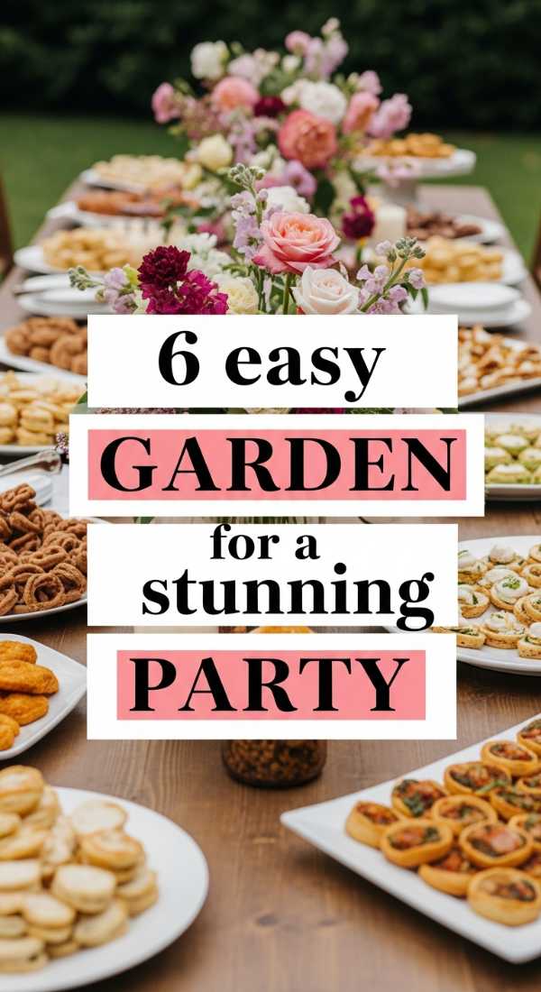 6 Easy Recipes For A Stunning Garden Party 69e70bfd63138