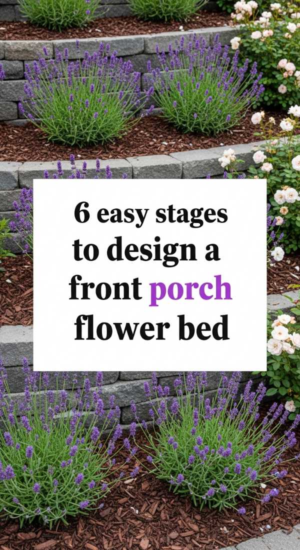 6 Easy Stages To Design A Front Porch Flower Bed 69f0ed94450e8