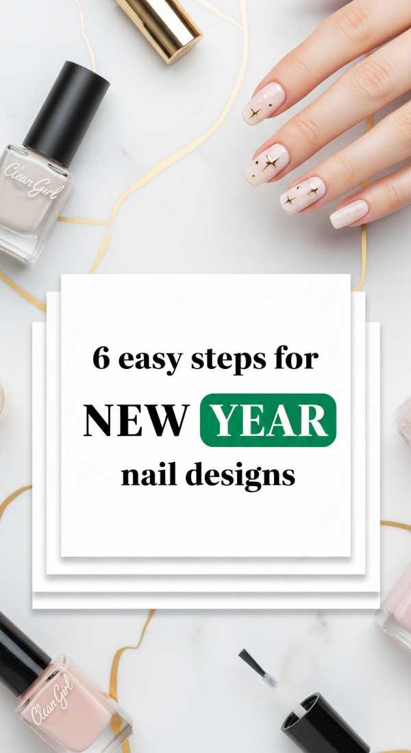 6 Easy Steps For New Year Nail Designs 69e5250c752cd