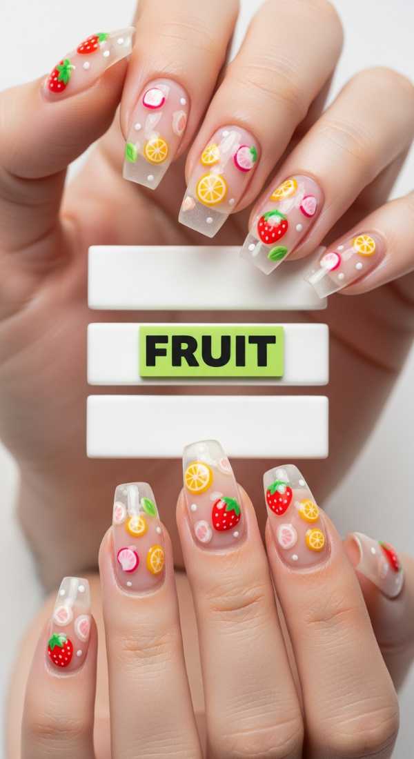 6 Easy Steps For Spring Fruit Nails 69e4c2ebce22e