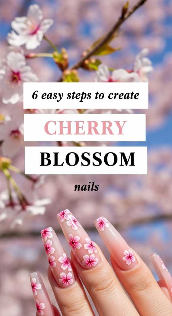 6 Easy Steps To Create Cherry Blossom Nails 69ed0ab0cfe8d