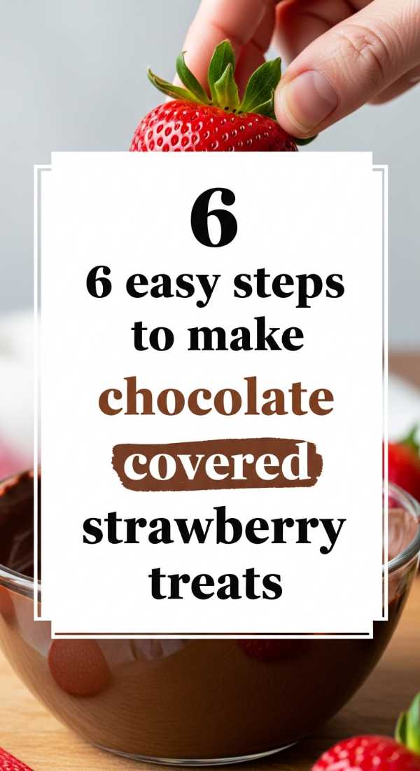 6 Easy Steps To Make Chocolate Covered Strawberry Treats 69f05ac35b576