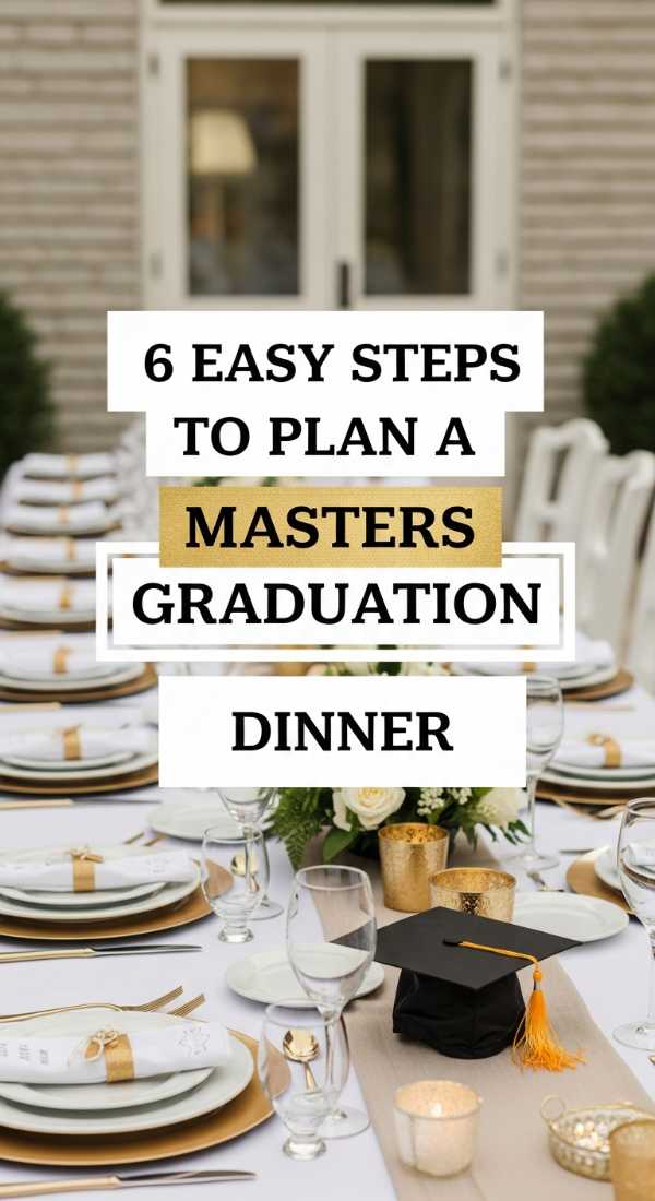 6 Easy Steps To Plan A Masters Graduation Dinner 69ecb081beeda