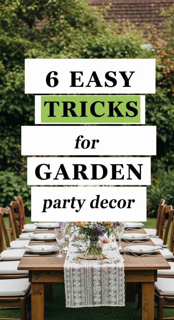 6 Easy Tricks For Garden Party Decor 69ee54e1181f0