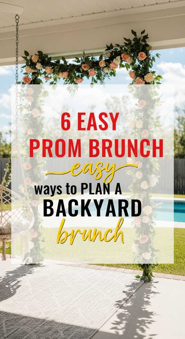 6 Easy Ways To Plan A Backyard Prom Brunch 69eb998c54217