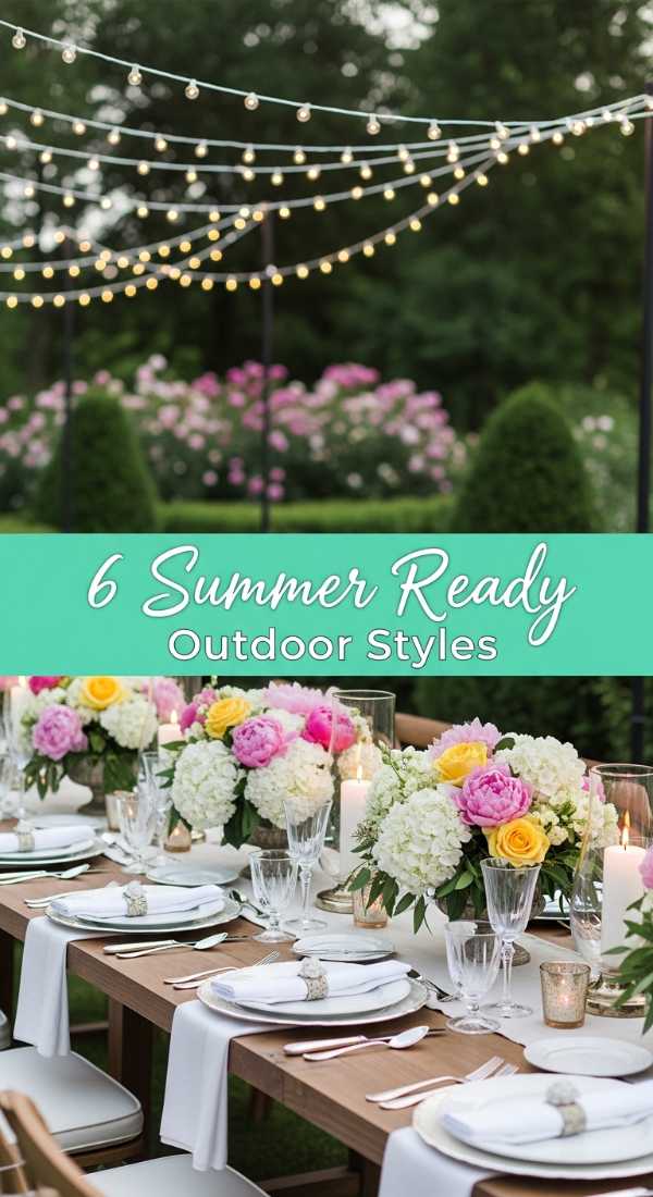 6 easy ways to style Outdoor Garden Decor for summer