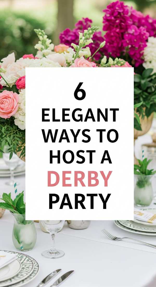 6 Elegant Ways To Host A Derby Party 69efae41a33b5