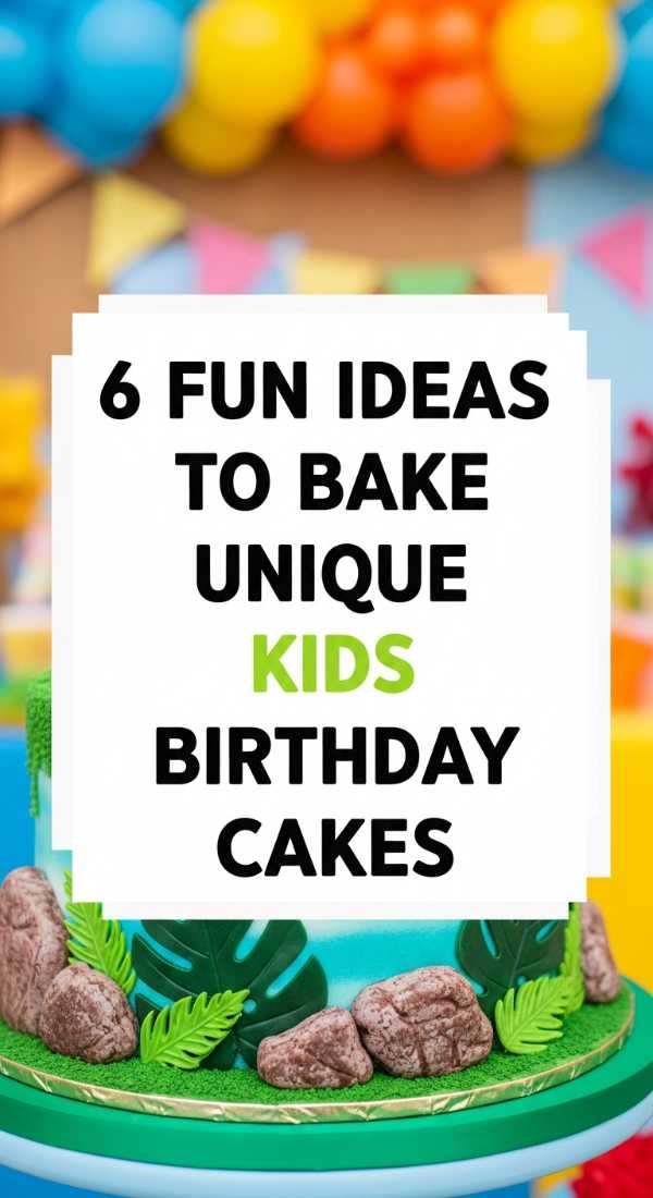 6 Fun Ideas To Bake Unique Kids Birthday Cakes 69edfa7e876a1