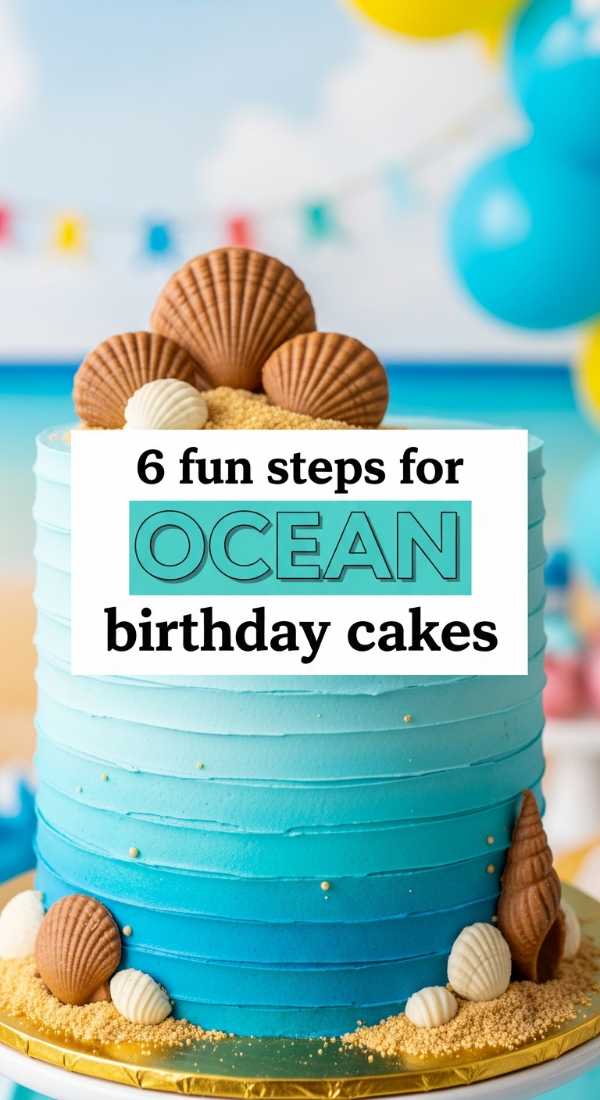 6 Fun Steps For Ocean Birthday Cakes 69f05aacaeb26