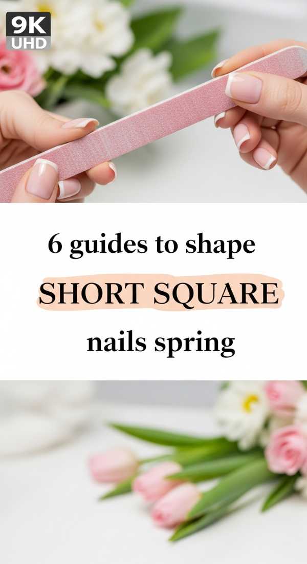 6 Guides To Shape Short Square Nails Spring 69ea6994d211a