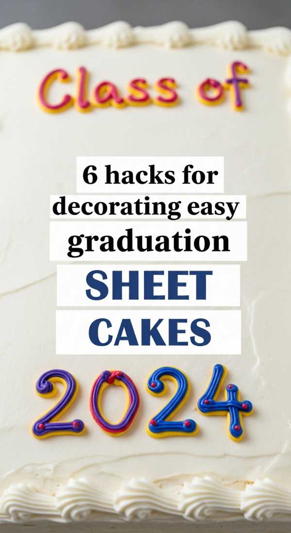 6 Hacks For Decorating Easy Graduation Sheet Cakes 69ef46791d2d6