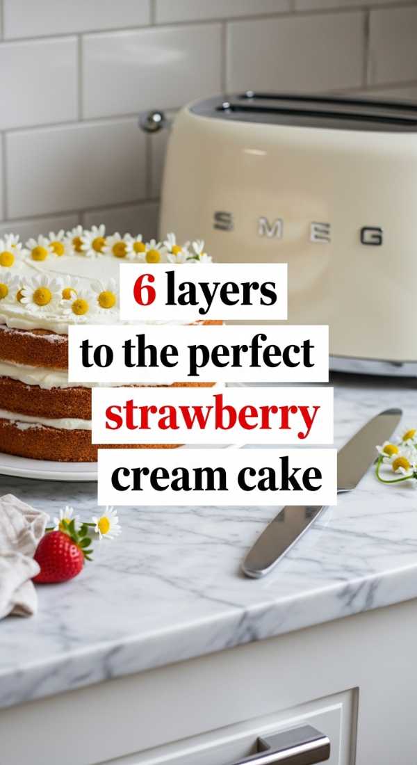 6 Layers To The Perfect Strawberry Cream Cake 69e853e4cb979