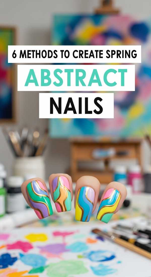 6 Methods To Create Spring Abstract Nails 69ea698f354f3