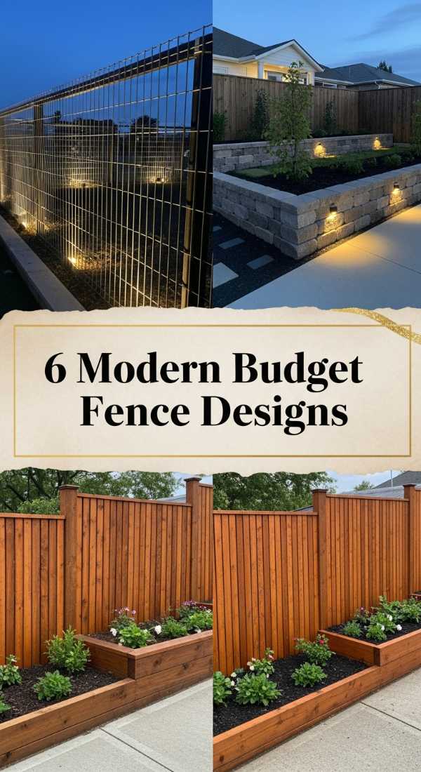 6 Modern Budget Fence Designs 69f26a699c23d