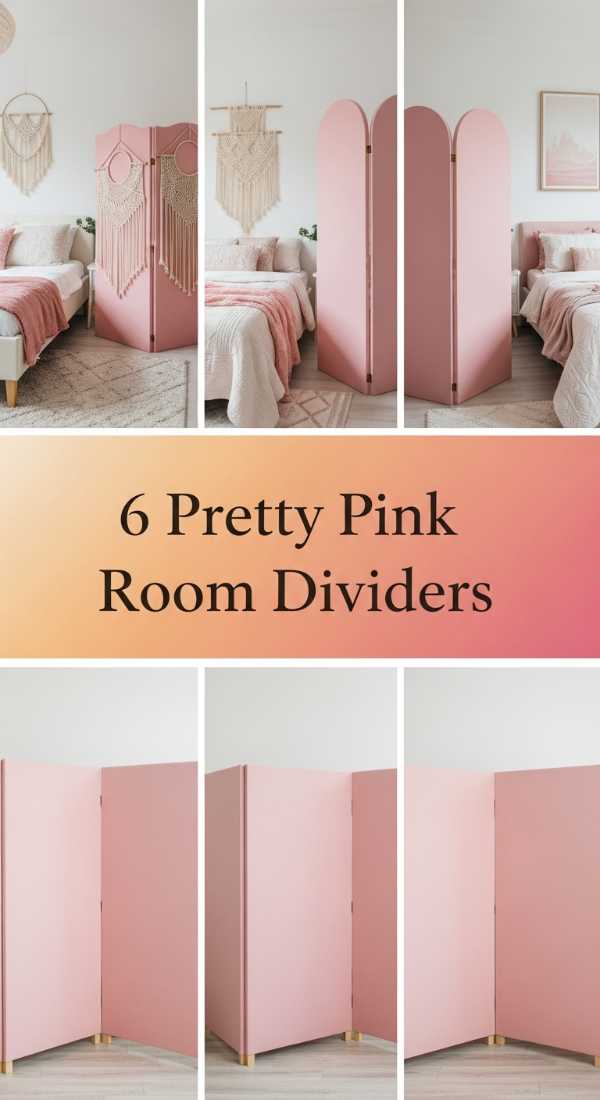 6 Pretty Pink Room Dividers 69f3a6b111f46