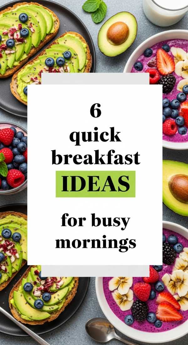6 Quick Breakfast Ideas For Busy Mornings 69e853da7f2f2