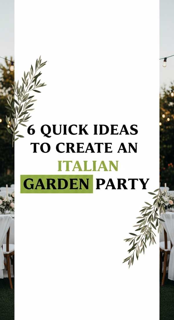 6 Quick Ideas To Create An Italian Garden Party 69eb960c5c4f3
