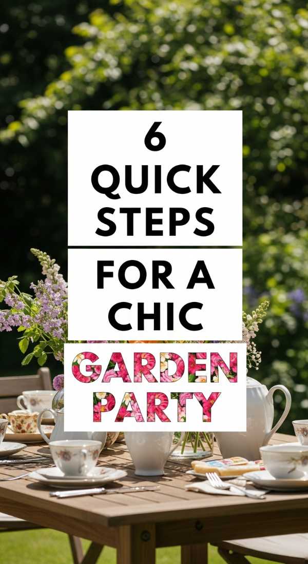 6 Quick Steps For A Chic Garden Party 69eb9617ab6c9