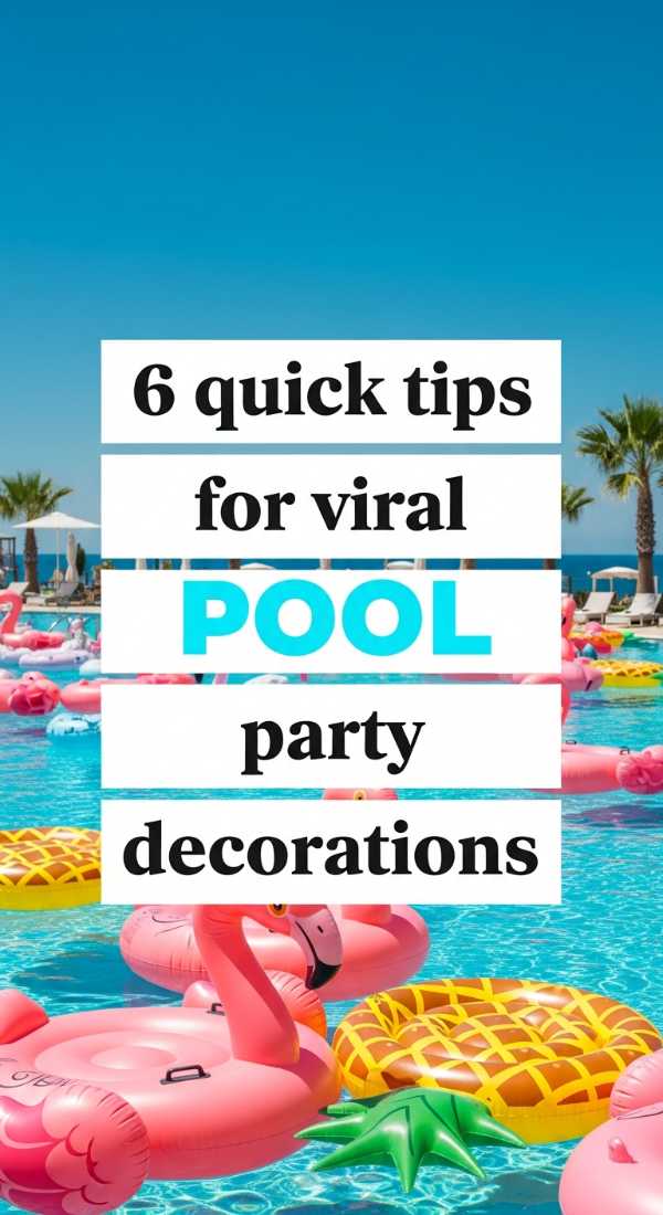 6 Quick Tips For Viral Pool Party Decorations 69e60f4420e3b