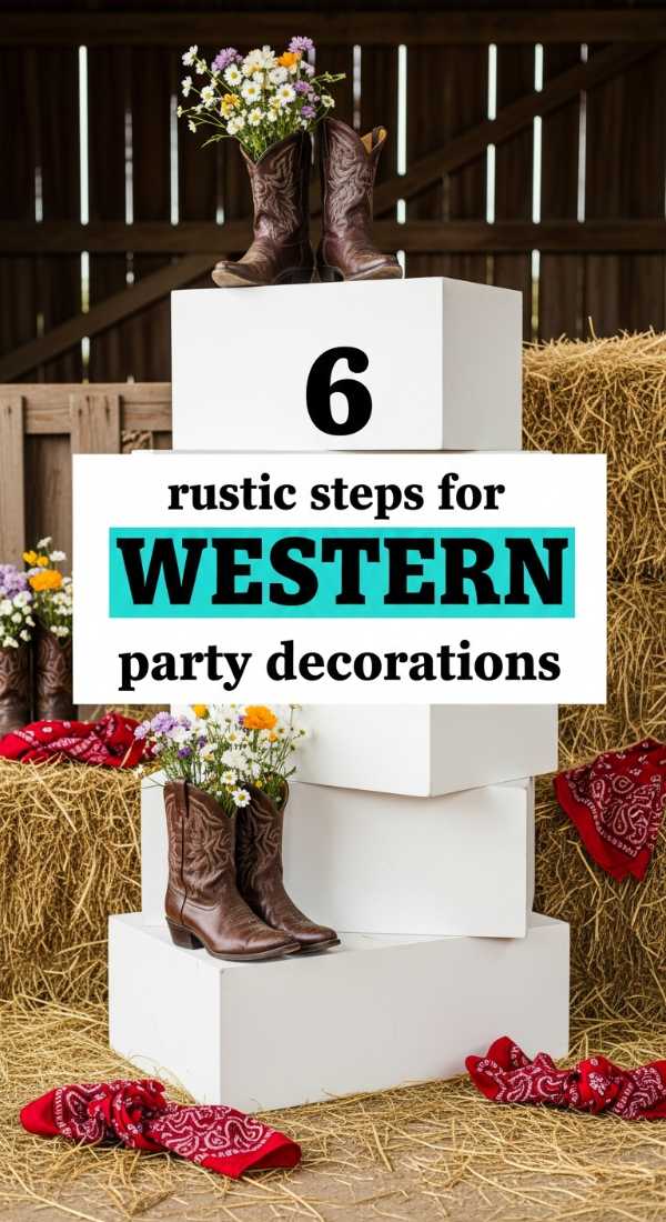6 Rustic Steps For Western Party Decorations 69e60f455aa6a