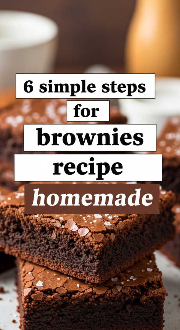 6 Simple Steps For Brownies Recipe Homemade 69f196f83cf2a
