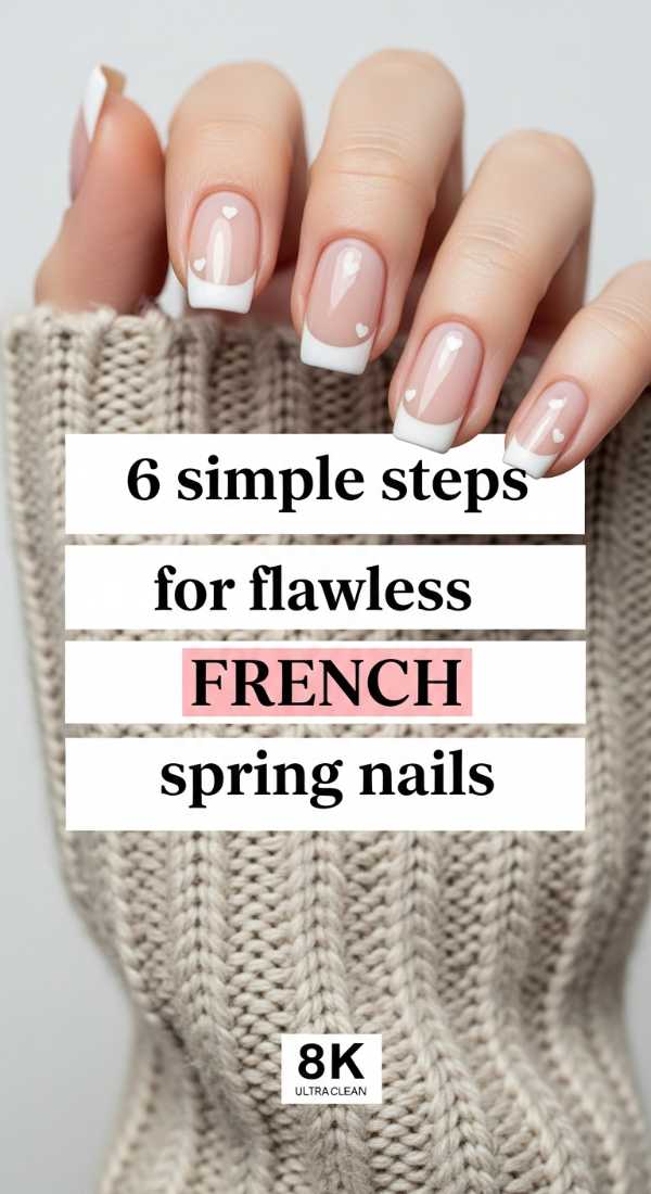 6 Simple Steps For Flawless French Spring Nails 69e78040e9a81