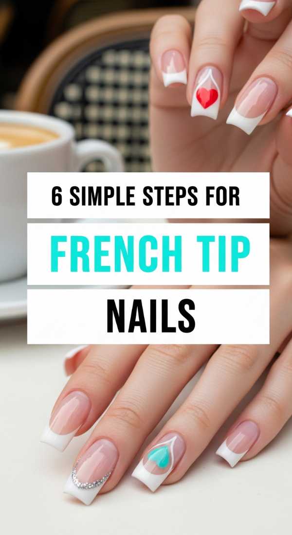 6 Simple Steps For French Tip Nails 69e7802f3b67d