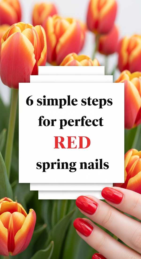 6 Simple Steps For Perfect Red Spring Nails 69efb16a27f57