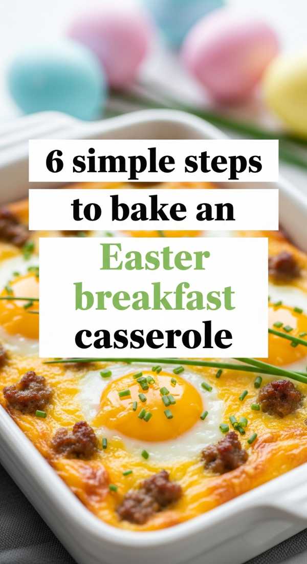 6 Simple Steps To Bake An Easter Breakfast Casserole 69e5d85e3f159