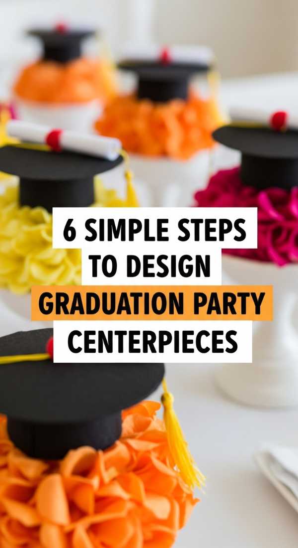 6 Simple Steps To Design Graduation Party Centerpieces 69eb9609bad8f
