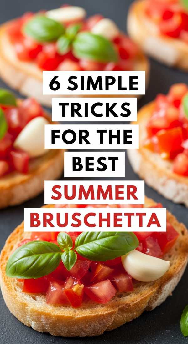 6 Simple Tricks For The Best Summer Bruschetta 69ee54eebf5cd