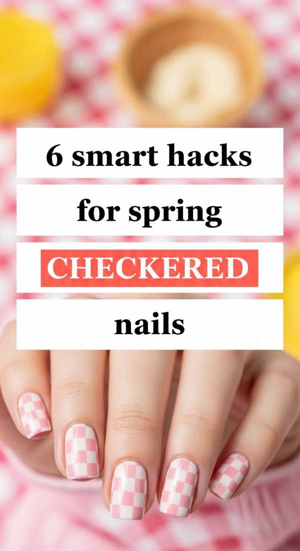 6 Smart Hacks For Spring Checkered Nails 69efaf9e0e03b