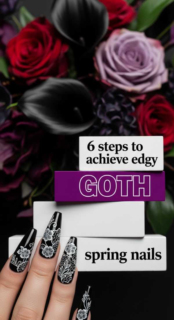 6 Steps To Achieve Edgy Goth Spring Nails 69e5251d9cb7e