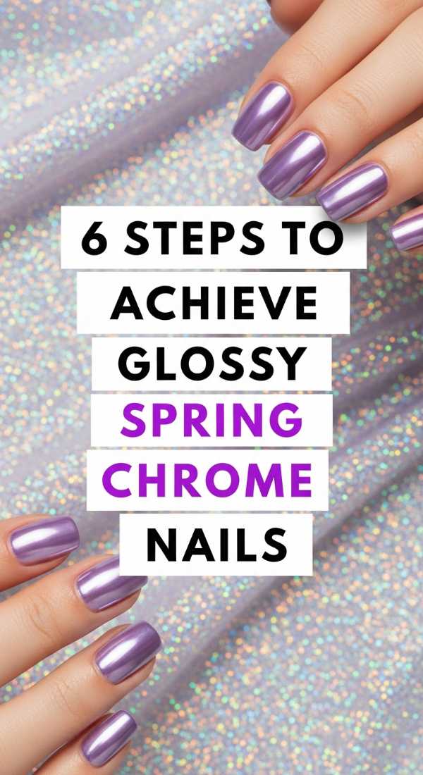 6 Steps To Achieve Glossy Spring Chrome Nails 69efb1557f4d3