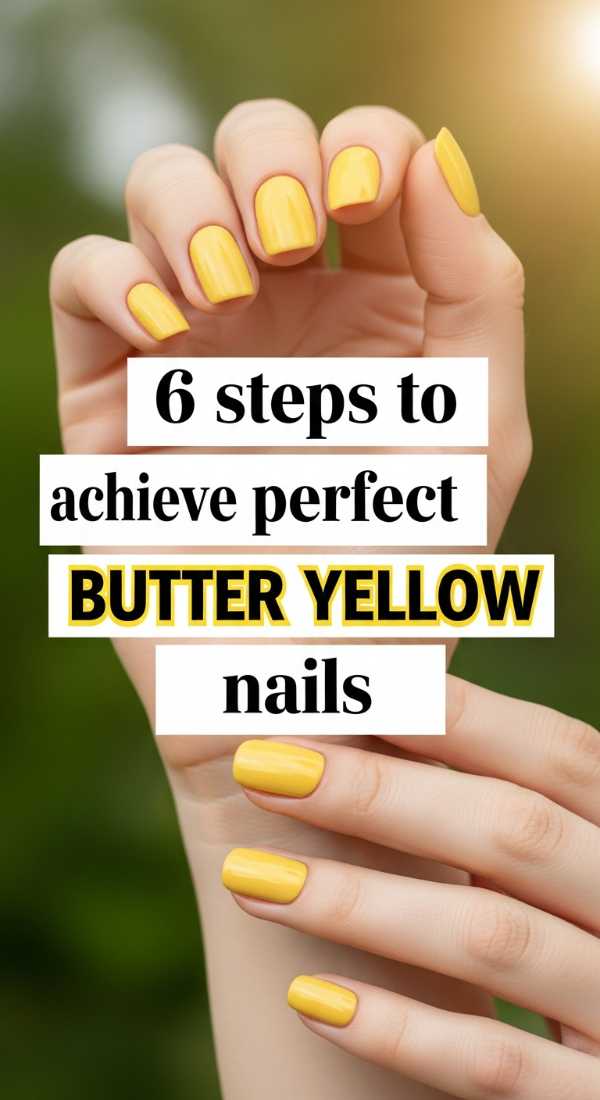6 Steps To Achieve The Perfect Butter Yellow Nails 69efb16677a49